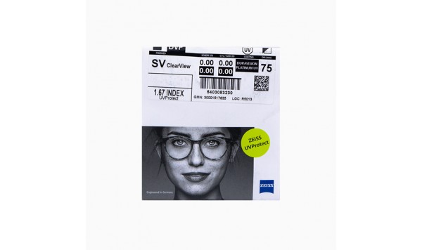 Zeiss Monof. ClearView 1.67 stock DVP UV  фото 