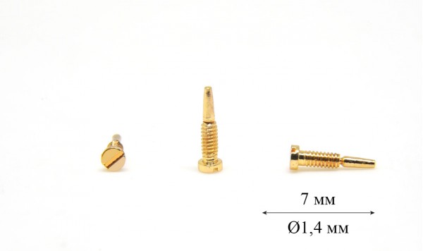 Гвинт напрямний для флекси Ø 1,4 довжина 7,0 мм (жовтий) (Оптика)  фото 