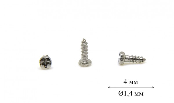 Гвинт саморіз Ø1,4 мм довжина 4,0 мм  фото 