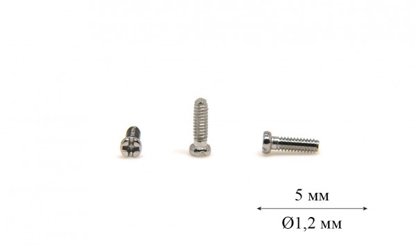 Гвинт для носоупору Ø1,2 мм довжина 5,0 мм  фото 