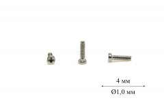 Гвинт для носоупора Ø1,0 мм довжина 4,0 мм