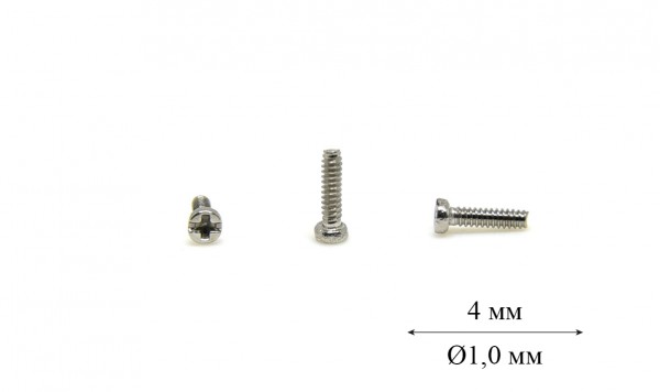 Гвинт для носоупора Ø1,0 мм довжина 4,0 мм  фото 