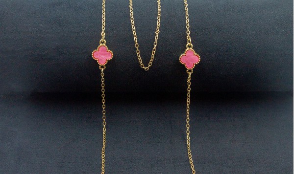 Цепочка 2412 розовый  фото 