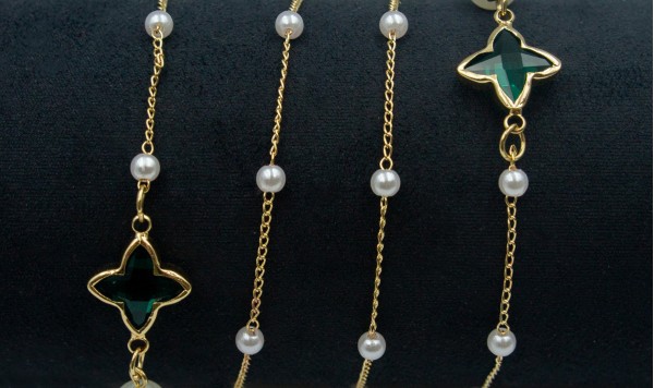 Цепочка 2525 зеленый  фото 