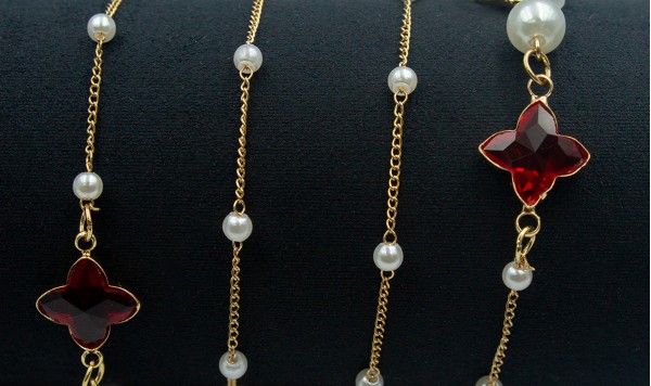 Цепочка 2525 красный  фото 