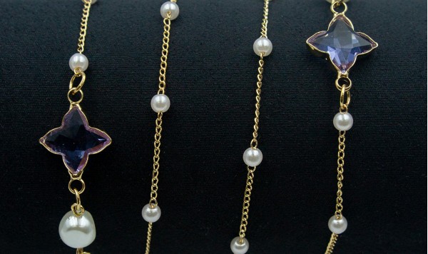 Цепочка 2525 фиолетовый  фото 