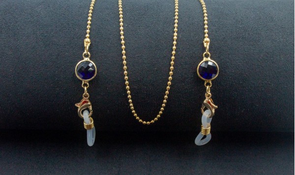 Цепочка 2544 синий  фото 