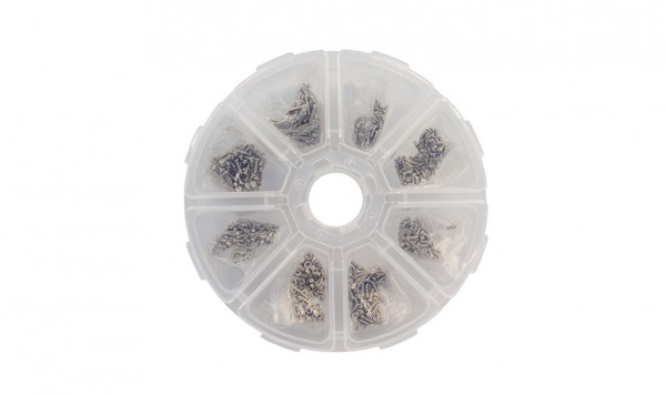 Набір гвинтів у круглій коробці (МІКС) 8 ячійок  фото 