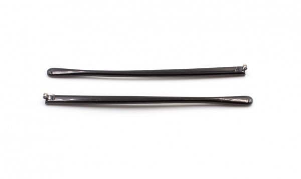 Завушник пластик чорний вузький з подвійним шарніром  фото 