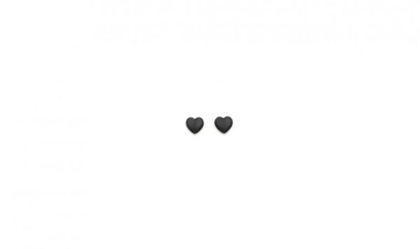 Стоппер силиконовый сердце (черный)  фото 