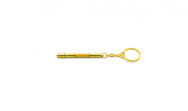 Отвертка-брелок многофункциональная (желтая)  фото 