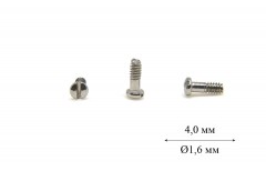 Винт для пластиковой оправы Ø1,6 мм длина 4,0 мм