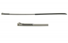 Завушник на металеву оправу сірий, напівприхований флекс (широкий)