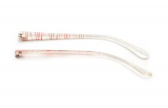 Завушник пластиковий кольоровий широкий із подвійним шарніром (гнутий)