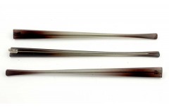 Завушник широкий пластиковий із одинарним шарніром світло-коричневий