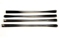 Завушник пластиковий вузький сірий з одинарним шарніром