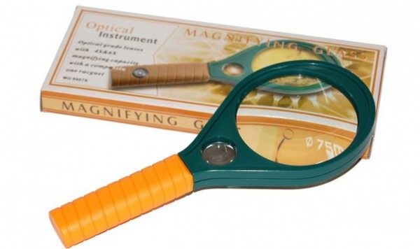 Лупа ракетка 75мм  фото 