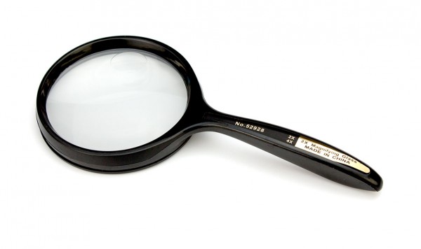 Лупа пластикова 52928 (лінза скло)  фото 