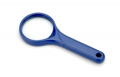 Лупа пластикова кольорова 80621 (лінза скло)