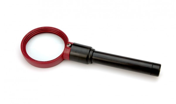 Лупа пластикова MG82008 з підсвічуванням  фото 