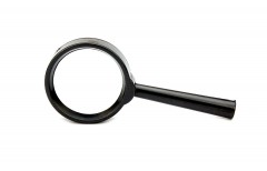 Лупа пластикова Ø 40 (лінза скло)