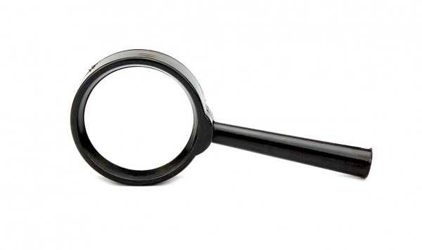 Лупа пластикова Ø 40 (лінза скло)  фото 