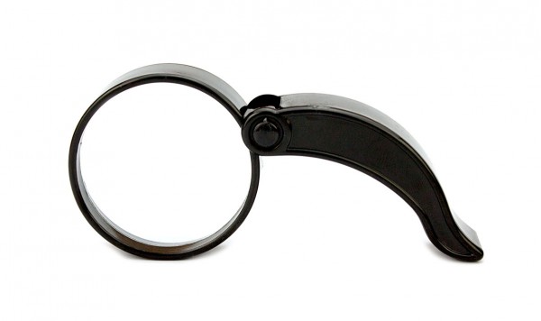 Лупа пластикова зі складною ручкою Ø 50 (лінза скло)  фото 