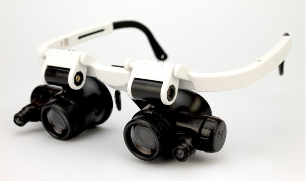 Окуляри-лупа 9892H-1 з підсвічуванням (2 змінні насадки)  фото 