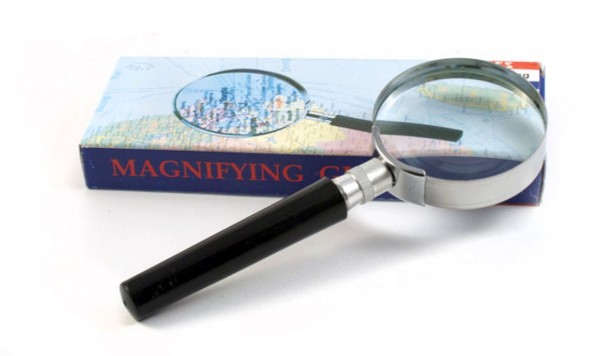 Лупа металл. 50мм  фото 