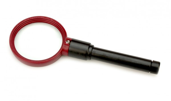 Лупа пластикова MG82009 з підсвічуванням  фото 