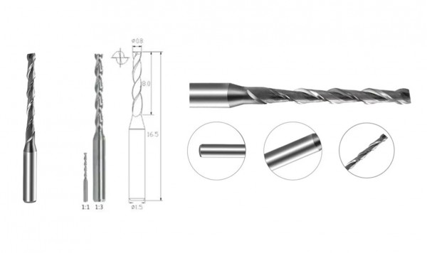 Сверло-фреза Ø0,8 мм на станок ESSILOR KAPPA C.T.D  фото 