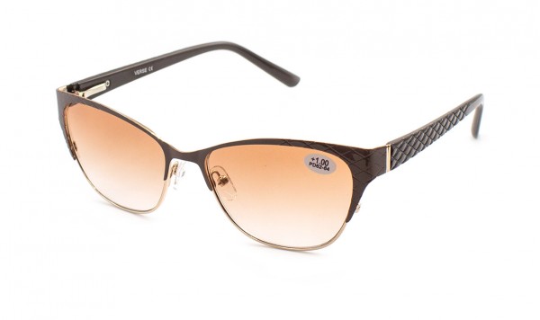 Очки Verse 24003-C2 тонированные в металлической оправе  фото 