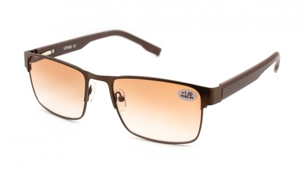 Очки Verse 24018-C2 тонированные в металлической оправе  фото 