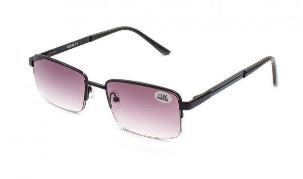 Очки Verse 24026-C1 тонированные в металлической оправе  фото 