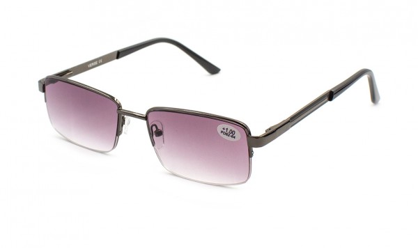 Очки Verse 24026-C2 тонированные в металлической оправе  фото 