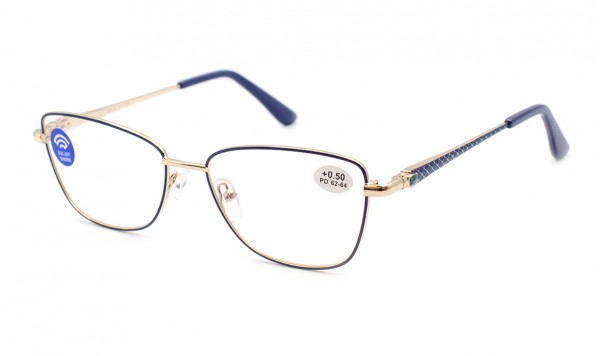 Окуляри Sense 23300-C2 Blue blocker в металевій оправі  фото 