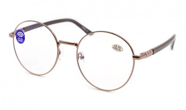 Окуляри Verse 23103-C2 Blue blocker в металевій оправі  фото 