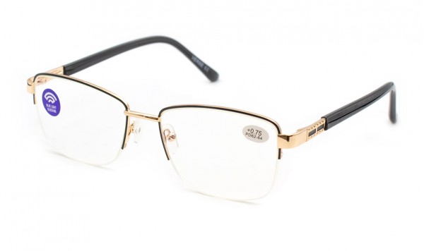 Окуляри Verse 23151-C1 Blue blocker в металевій оправі  фото 