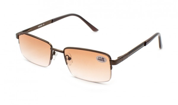 Окуляри Verse 24026-C3 тоновані у металевій оправі  фото 