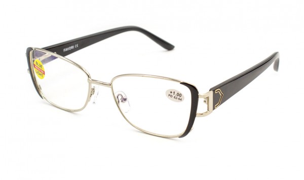 Окуляри Favori 25702-C1 Blue Blocker у металевій оправі  фото 