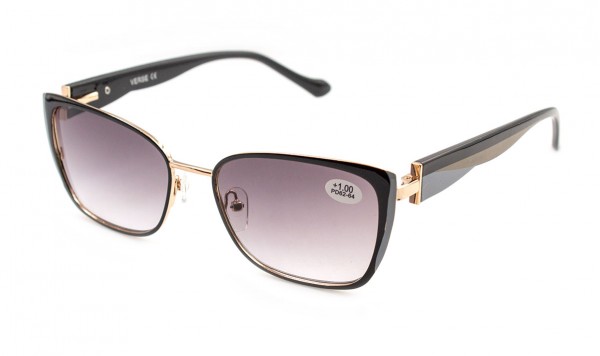 Окуляри Verse 24035-C1 тоновані у металевій оправі  фото 