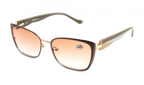 Окуляри Verse 24035-C2 тоновані у металевій оправі  фото 