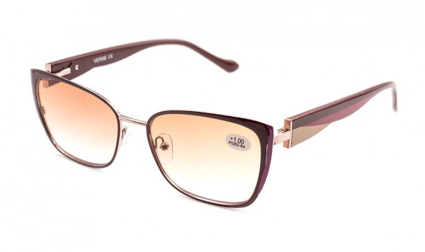 Окуляри Verse 24035-C3 тоновані у металевій оправі  фото 