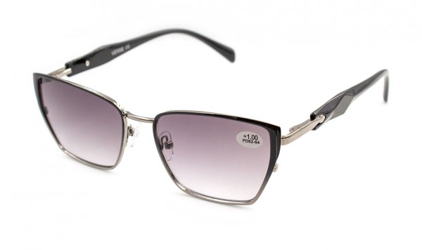 Окуляри Verse 25013-C1 тоновані у металевій оправі  фото 